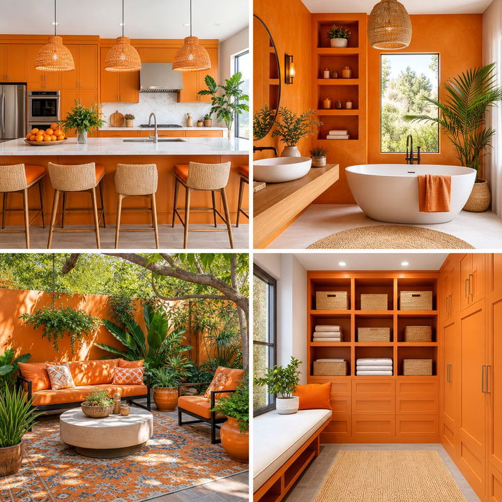 22 Orange Room Design Ideas for Vibrant Modern Spaces