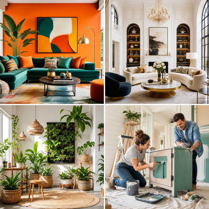 22 Orange & Blue Living Room Ideas for Energetic Decor