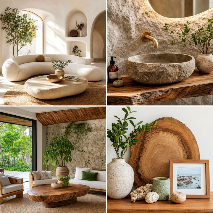 22 Organic Modern Living Room Ideas for Serene Spaces