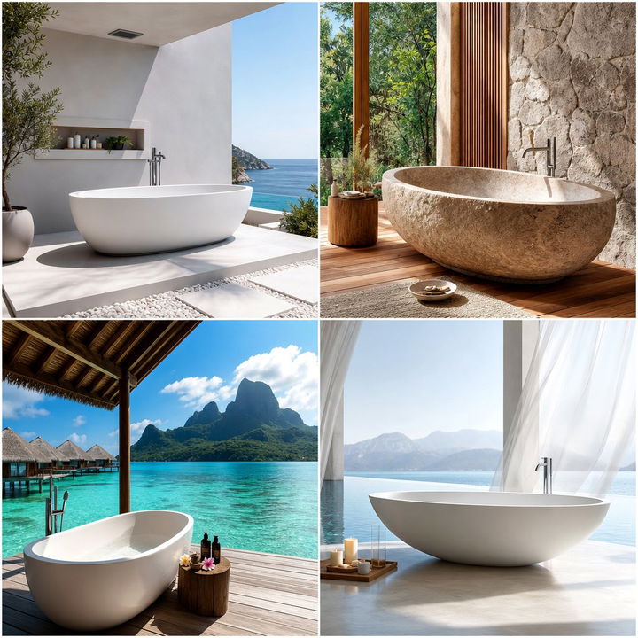 22 Outdoor Bathtub Ideas for a Relaxing Retreat