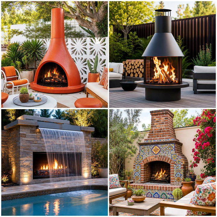 22 Outdoor Fireplace Ideas to Warm Your Gatherings