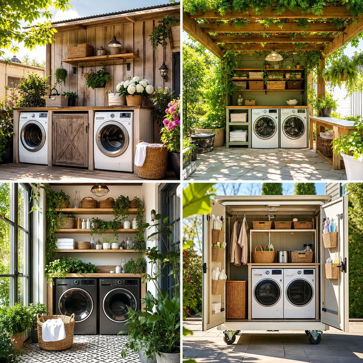 22 Outdoor Laundry Area Design Ideas for Efficiency