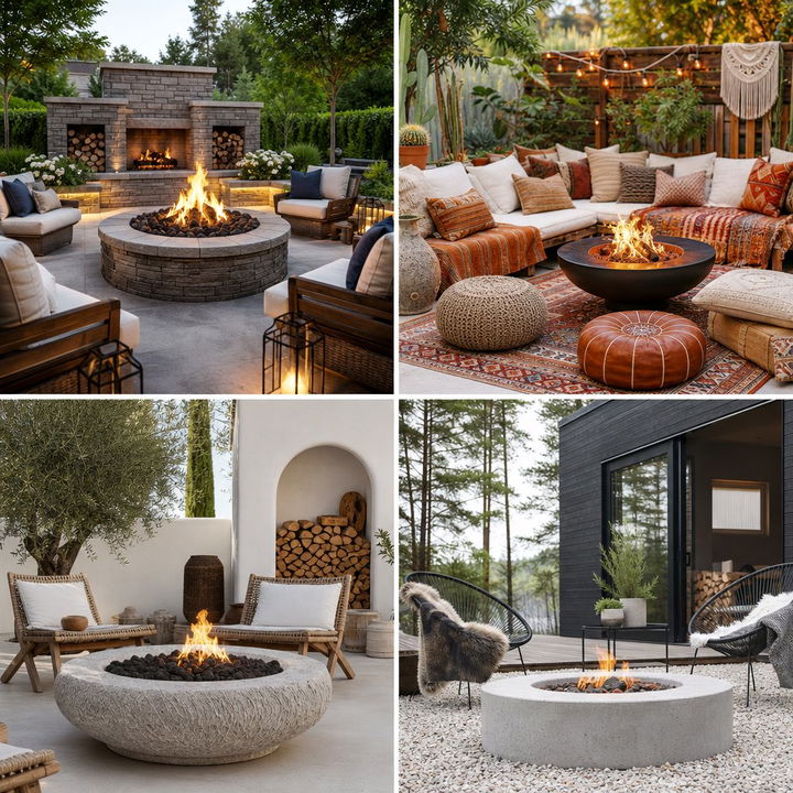 22 Patio Ideas With Firepit for Cozy Outdoor Gatherings