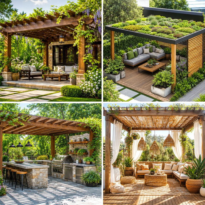 22 Patio Pergola Design Ideas for Shade and Structure