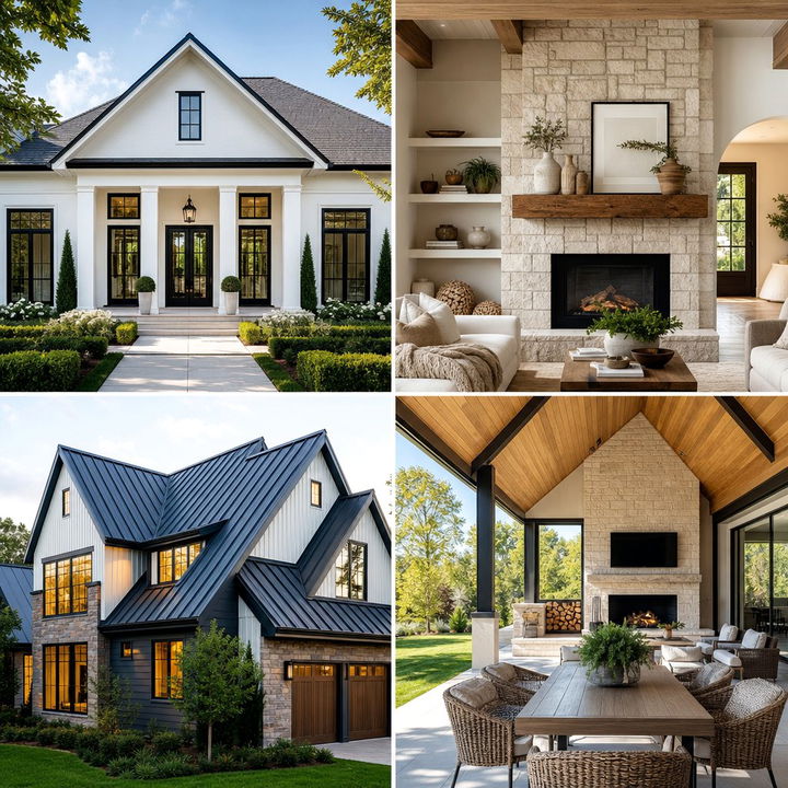 22 Red Brick House and Black Trim Design Inspirations
