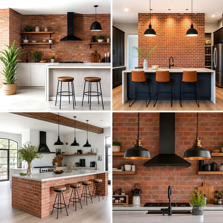 22 Red Brick Kitchen Ideas for Rustic Charm