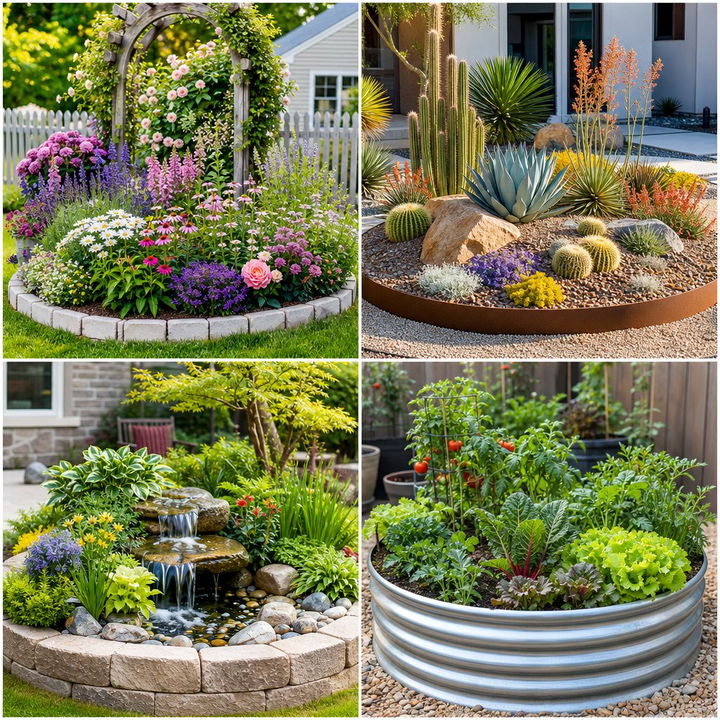 22 Round Garden Bed Ideas for Creative Planting