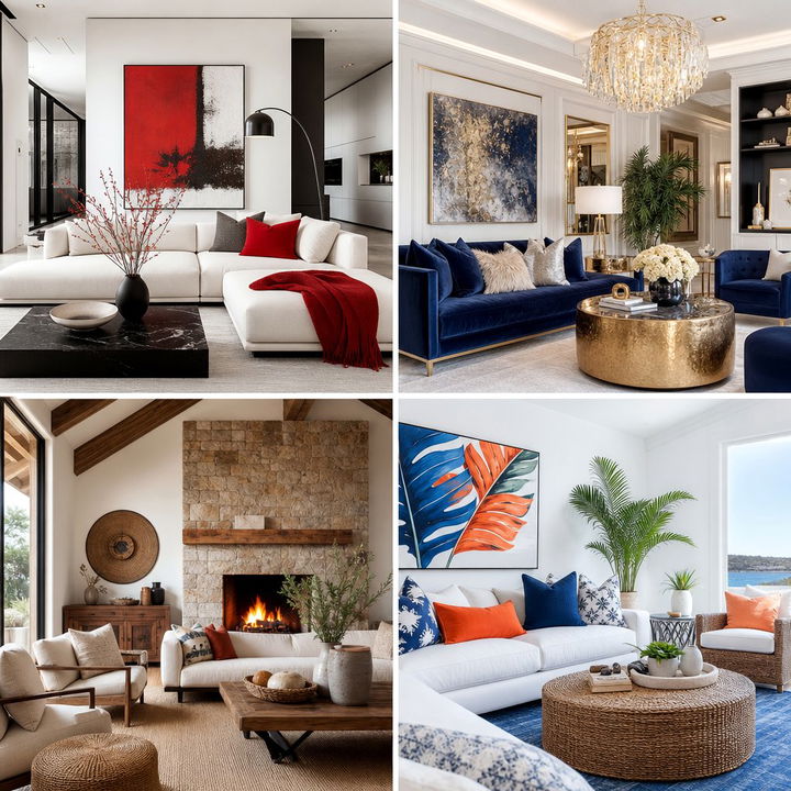 22 Stylish Red Couch Living Room Decor Ideas