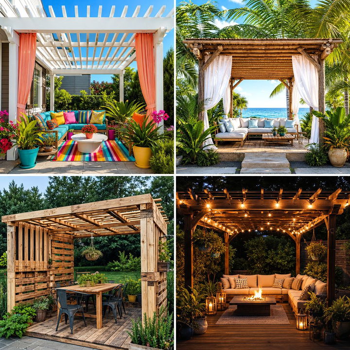 22 Charming Small Patio Pergola Ideas for Shaded Relaxation