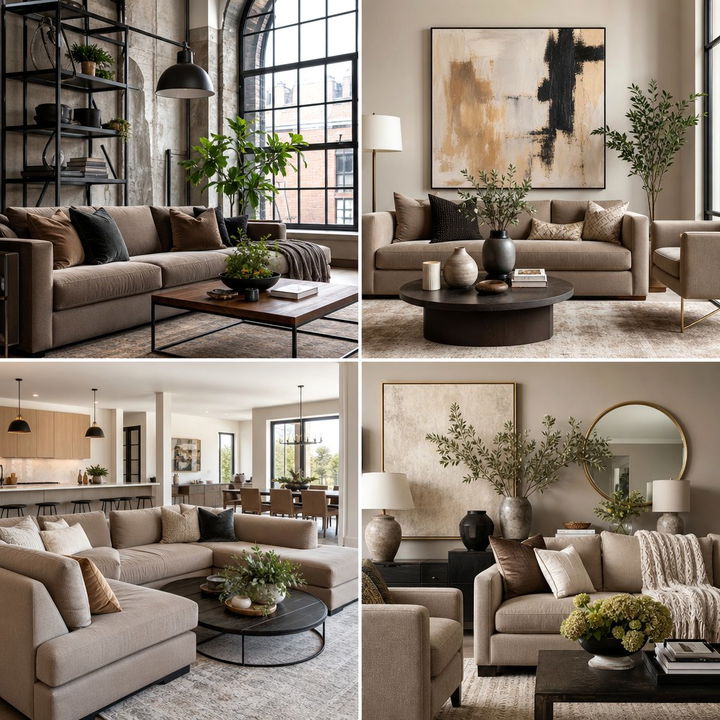 22 Elegant Taupe Living Room Concepts to Enhance Your Space