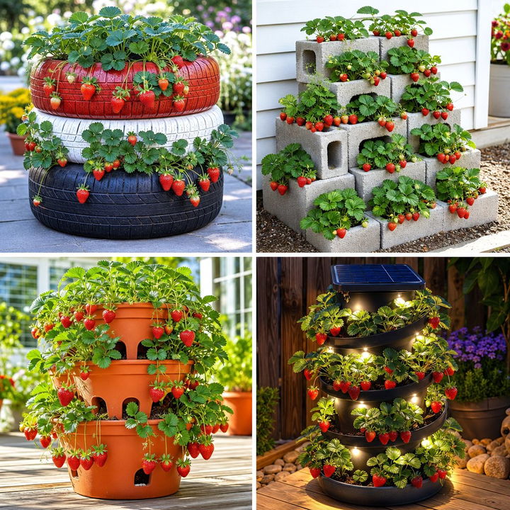 22 Innovative Strawberry Planter Ideas for Home Gardeners