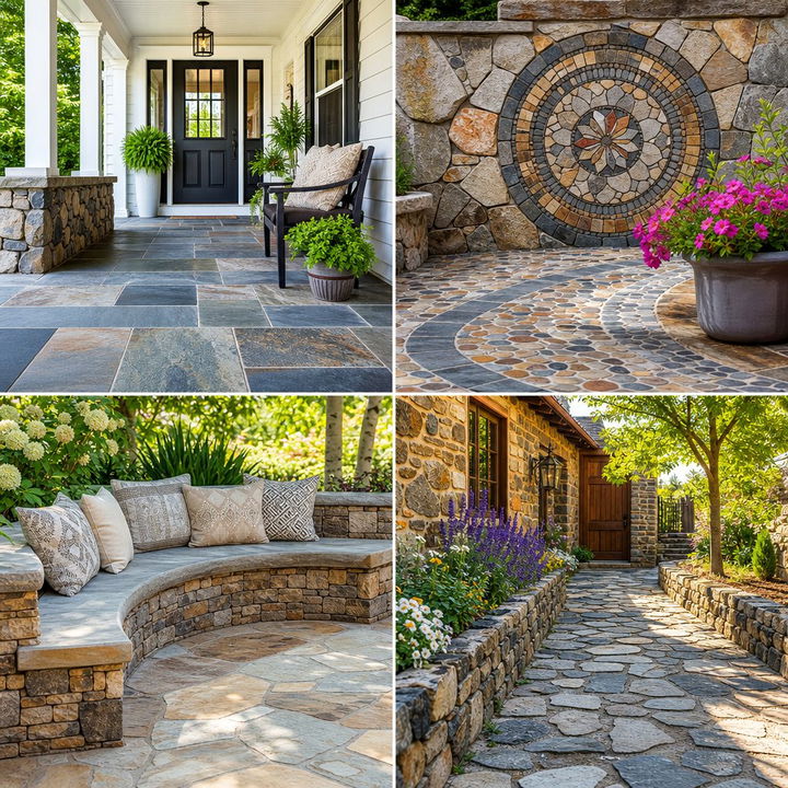22 Inviting Stone Porch Designs to Boost Your Homes Curb Appeal