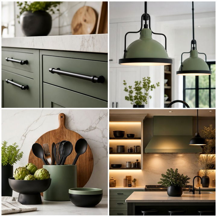 22 Sage Green & Black Kitchen Ideas for Modern Elegance