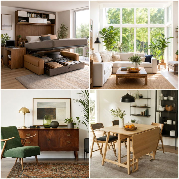 22 Small Living Room and Dining Combo Ideas with TV