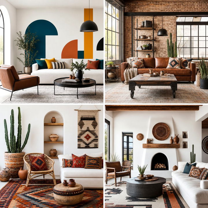 22 Southwestern Living Room Styles with Desert Vibes