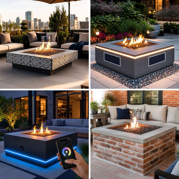 22 Square Fire Pit Ideas for Modern Outdoor Living Spaces