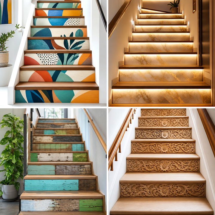 22 Stair Riser Ideas to Refresh Your Staircase Design