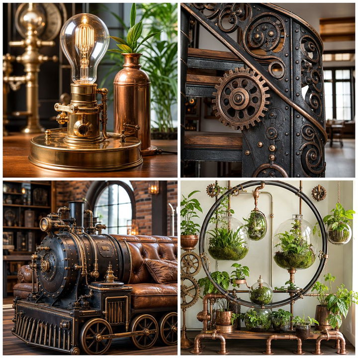 22 Steampunk Interior Design Ideas for Industrial Chic