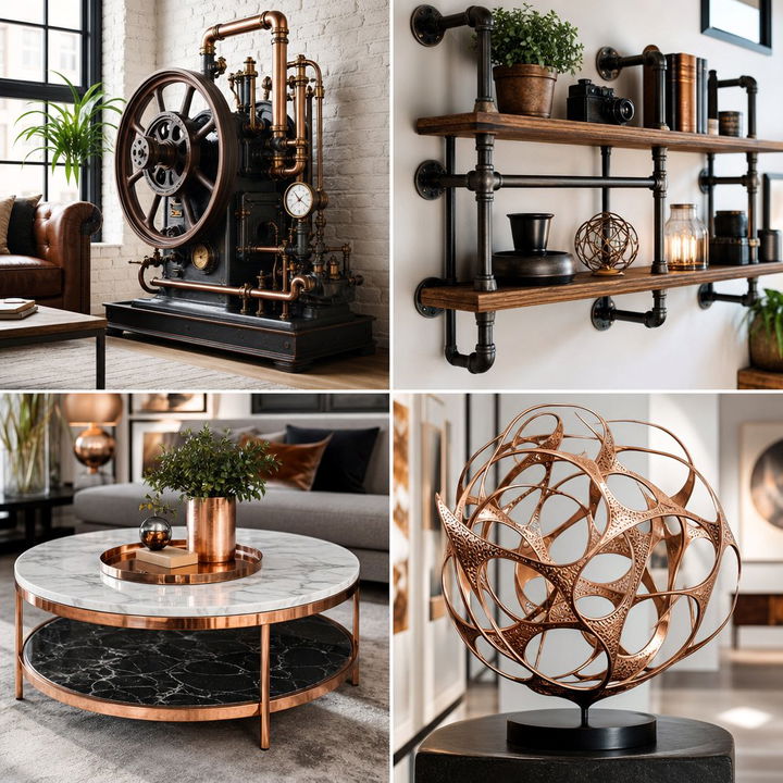 22 Steampunk Living Room Decor Ideas for Industrial Chic Style