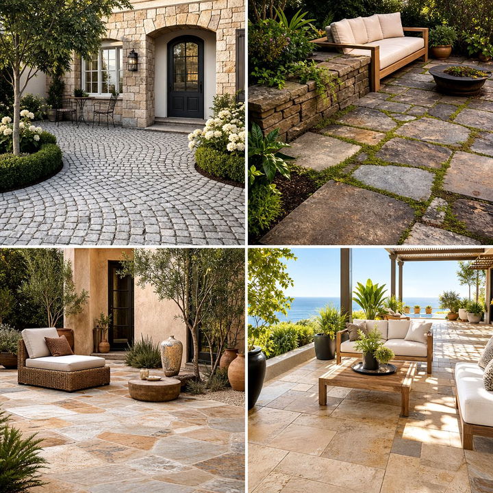 22 Stone Patio Layouts to Transform Your Backyard Oasis