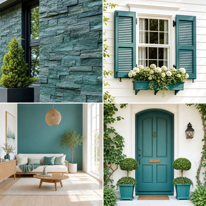 22 Teal House Exterior Ideas for Bold Curb Appeal