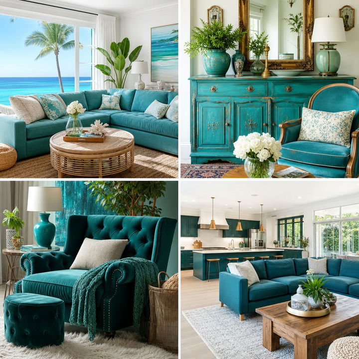 22 Teal Living Room Ideas for Bold & Serene Interiors