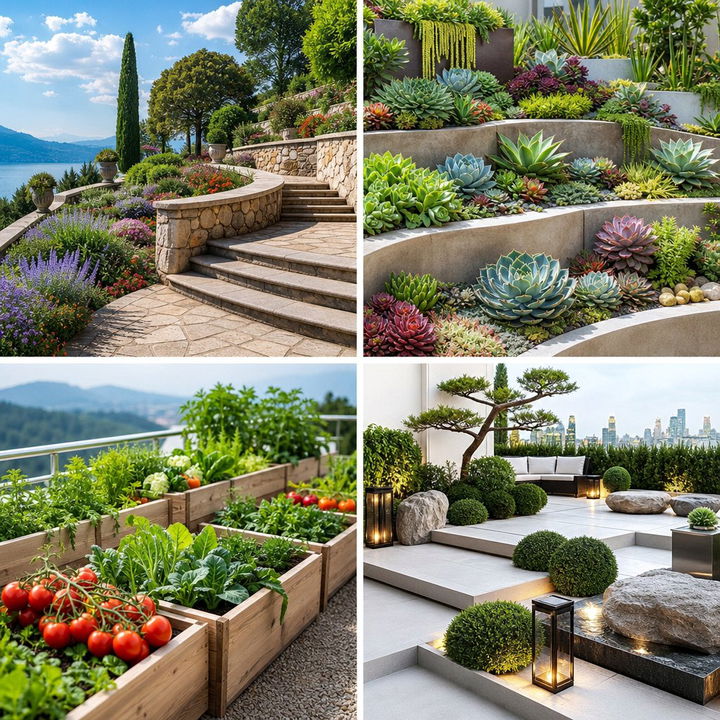 22 Terraced Garden Ideas for Sloped Outdoor Spaces