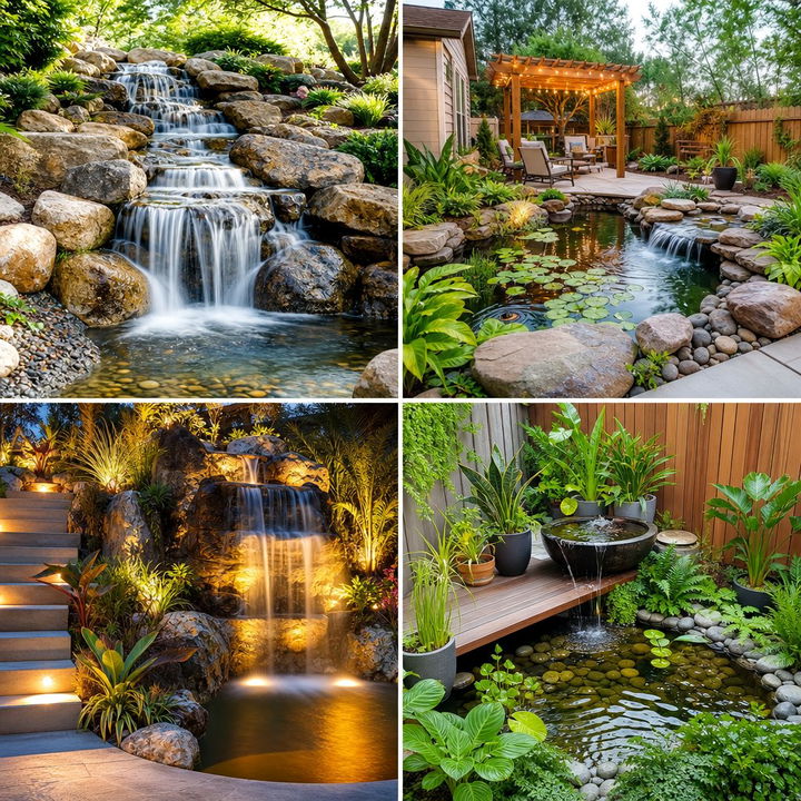 22 Tranquil Small Pond Ideas Featuring Stunning Waterfalls