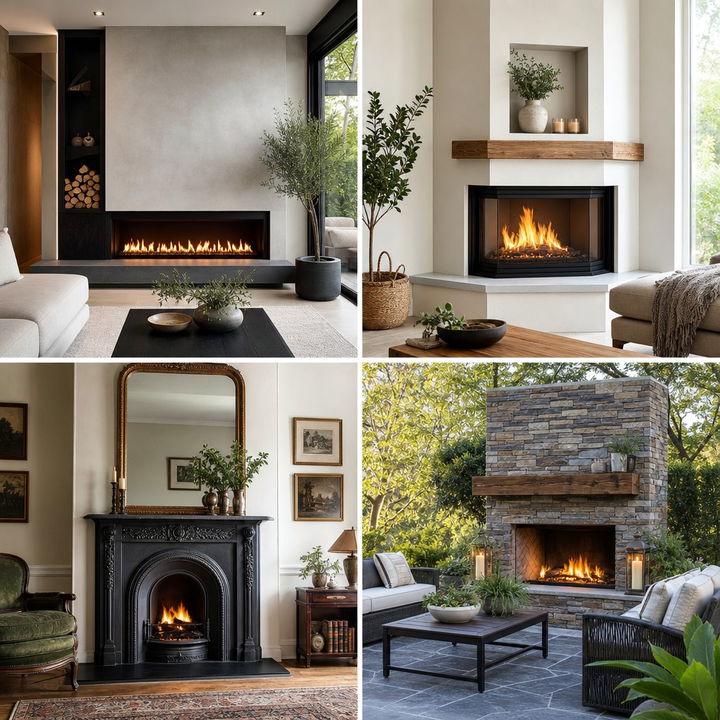 22 Warm Small Living Room Ideas with Fireplace Focal Points