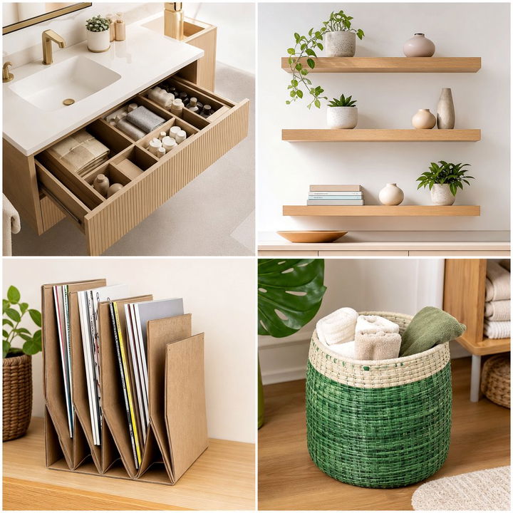 22 Clever Toilet Paper Storage Ideas for Small Bathrooms