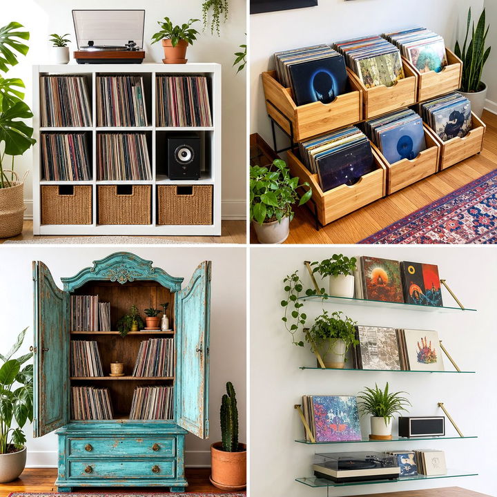 22 Creative Vinyl Record Storage Ideas for Music Lovers
