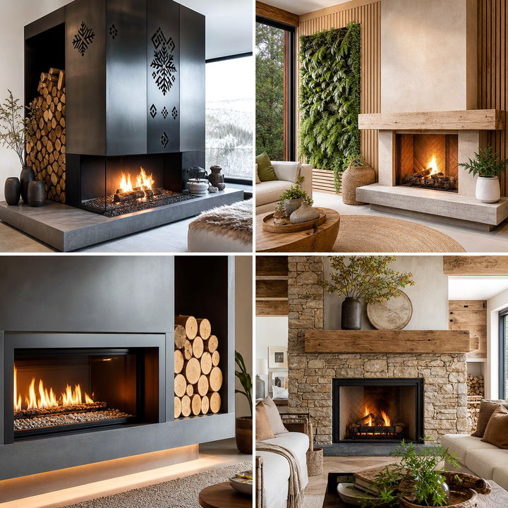 22 Scandinavian Fireplace Ideas for Minimalist Warmth