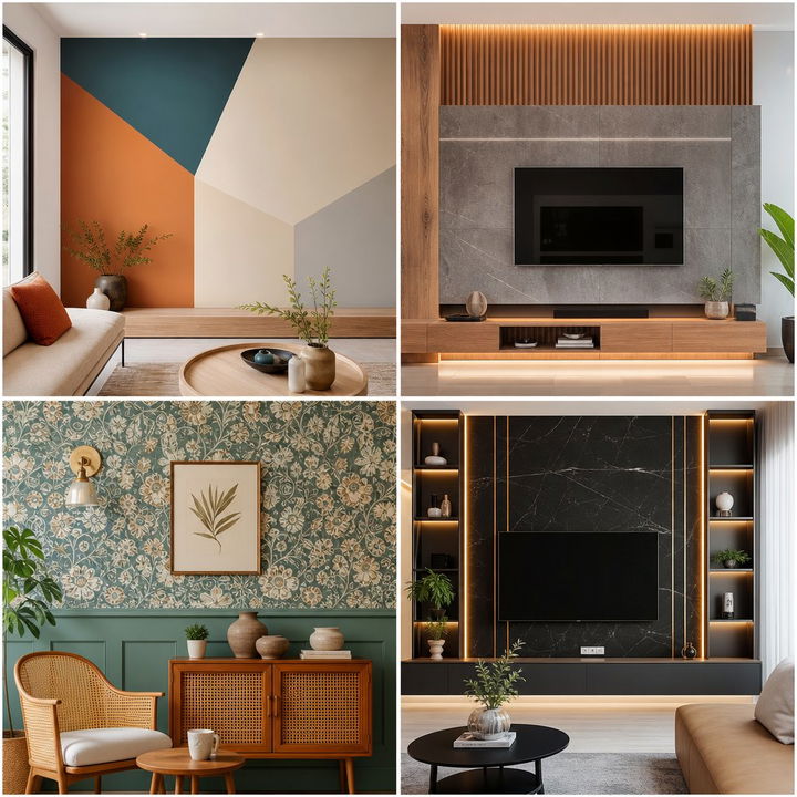 22 TV Accent Wall Concepts to Highlight Your Entertainment Zone