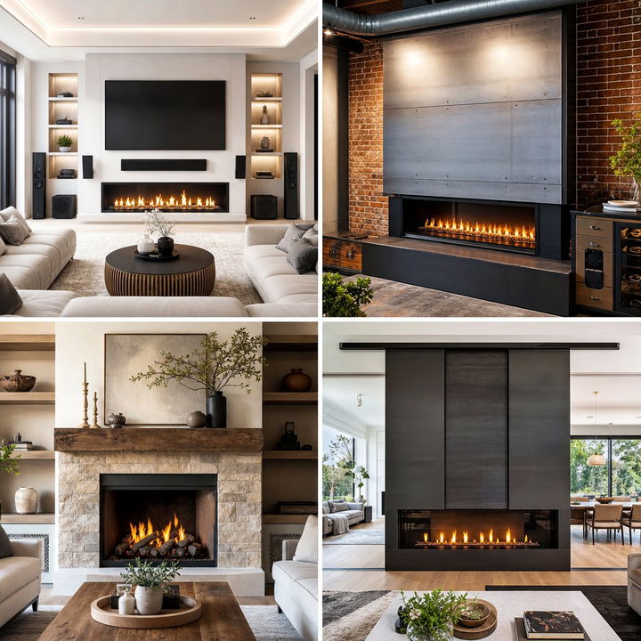 22 TV Over Fireplace Layouts: Style Meets Functionality