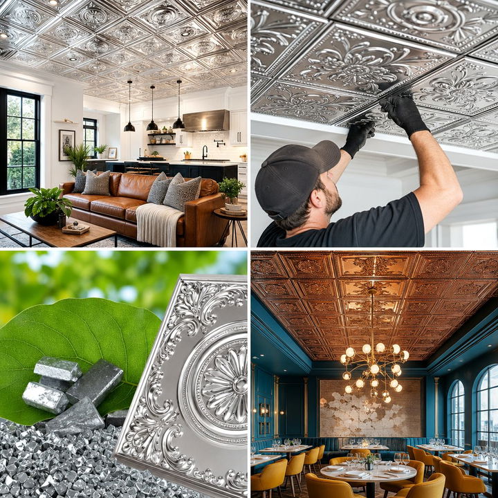 22 Tin Ceiling Ideas to Add Vintage Character