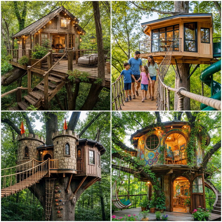 22 Tree House Ideas for Outdoor Adventure & Play