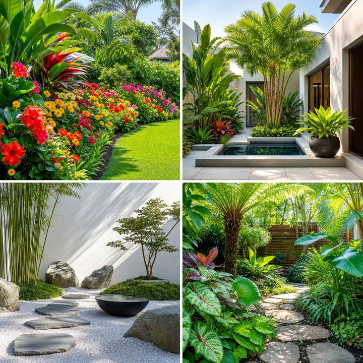 22 Tropical Garden Ideas to Create an Exotic Backyard