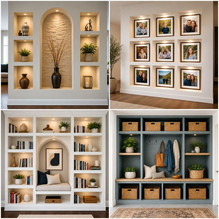 22 Functional Wall Niche Ideas to Maximize Storage & Style