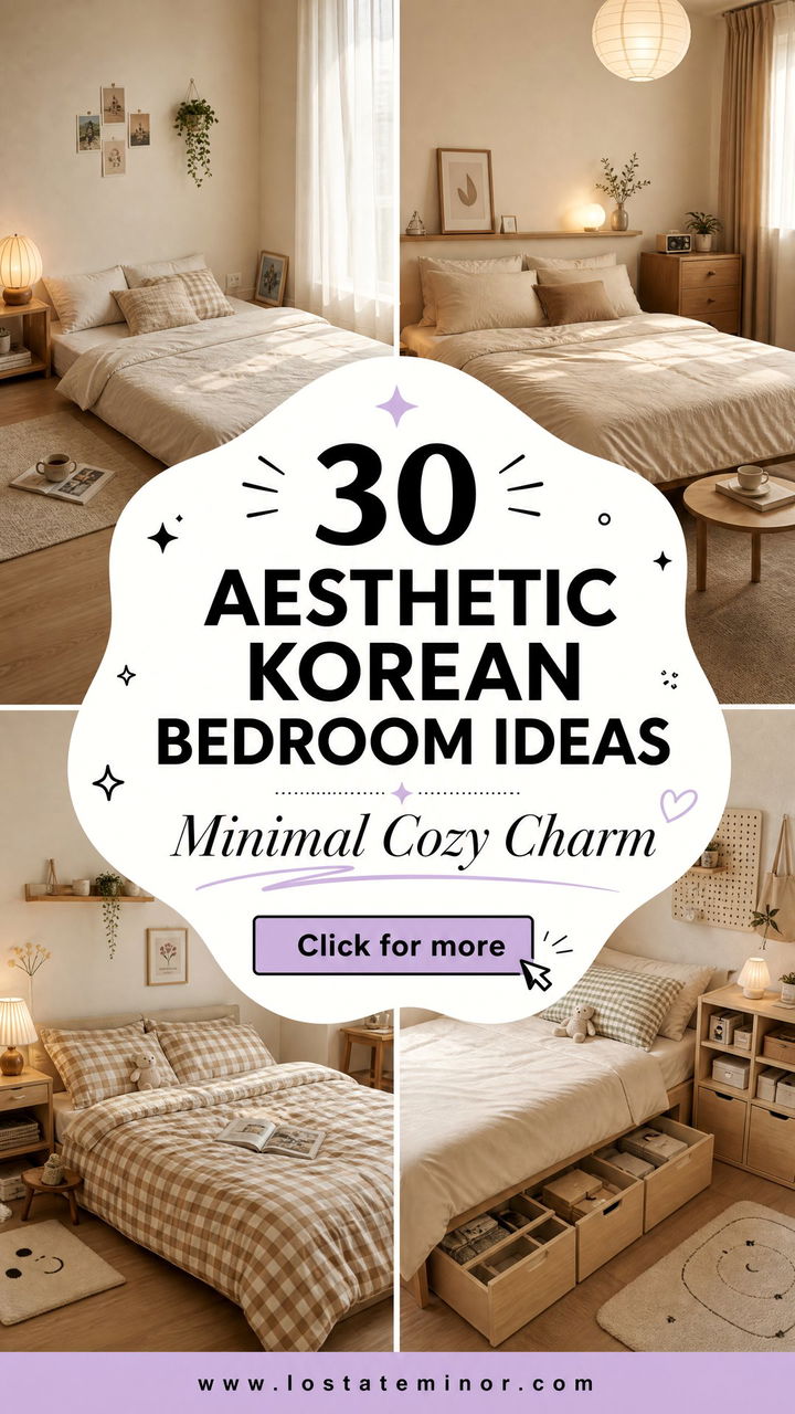 30 Aesthetic Korean Bedroom Ideas for a Minimalist Look - 30 Aesthetic Korean Bedroom Ideas for a Minimalist Look