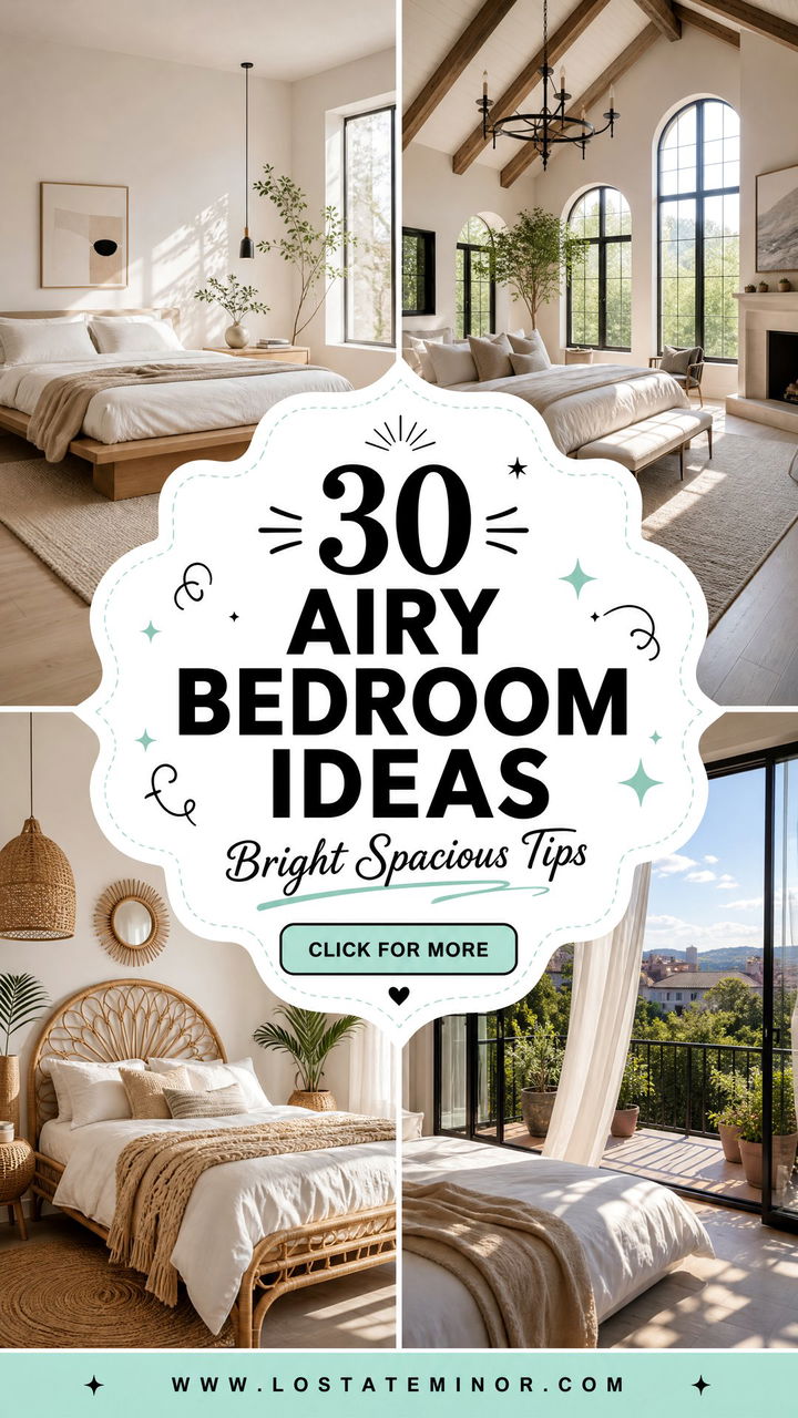 30 Airy Bedroom Ideas Bright and Spacious Design Tips - 30 Airy Bedroom Ideas: Bright and Spacious Design Tips