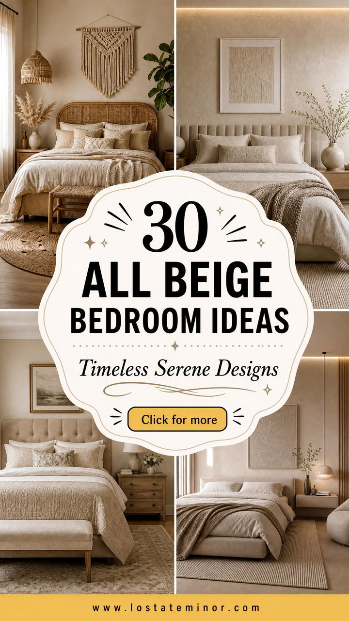 30 All Beige Bedroom Ideas Timeless and Serene Designs - 30 All Beige Bedroom Ideas: Timeless and Serene Designs
