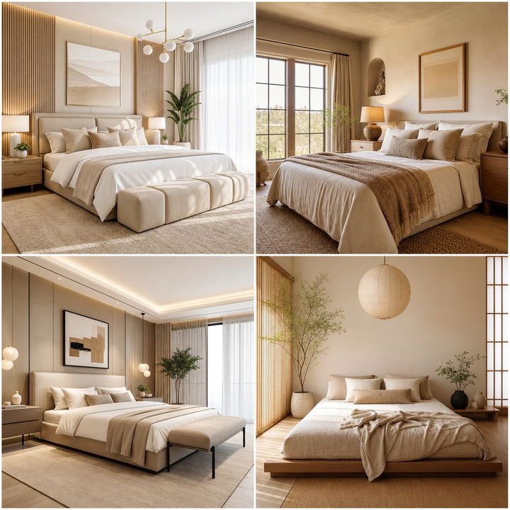 30 All Beige Bedroom Ideas: Timeless and Serene Designs