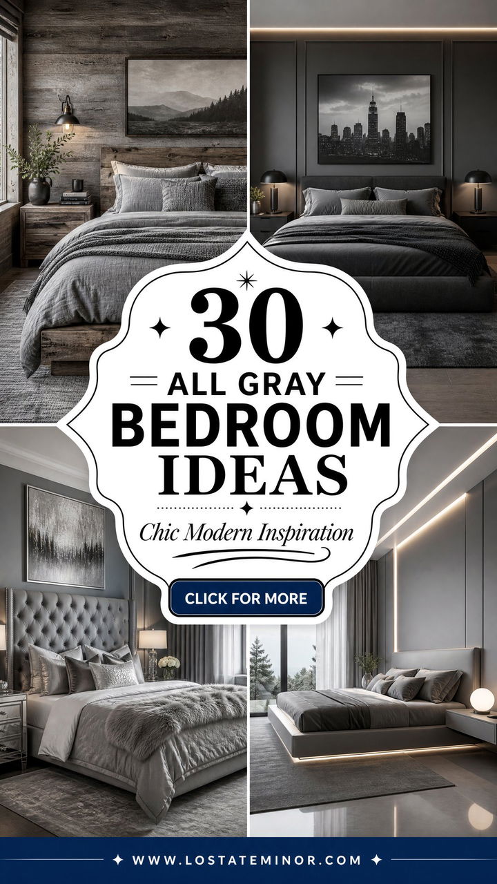 30 All Gray Bedroom Ideas Chic and Modern Room Inspiration - 30 All Gray Bedroom Ideas: Chic and Modern Room Inspiration