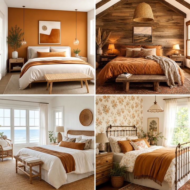 30 Amber and Brown Bedroom Ideas: Rich and Earthy Tones