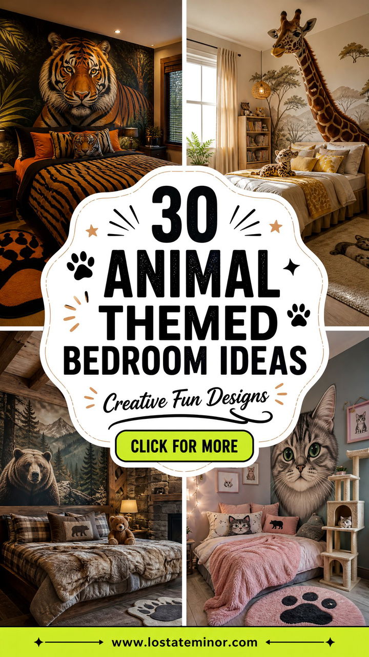 30 Animal Themed Bedroom Ideas Creative and Fun Designs - 30 Animal Themed Bedroom Ideas: Creative and Fun Designs