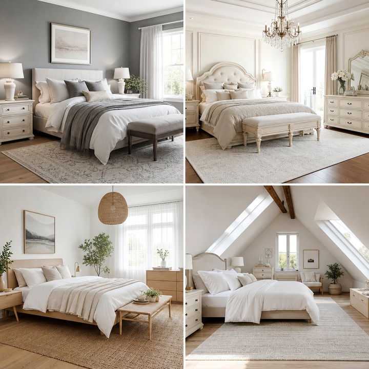 30 Antique White Bedroom Ideas: Classic and Vintage Styles