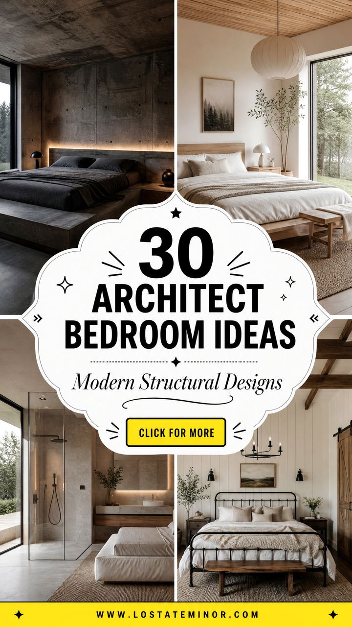 30 Architect Bedroom Ideas Modern and Structural Designs - 30 Architect Bedroom Ideas: Modern and Structural Designs