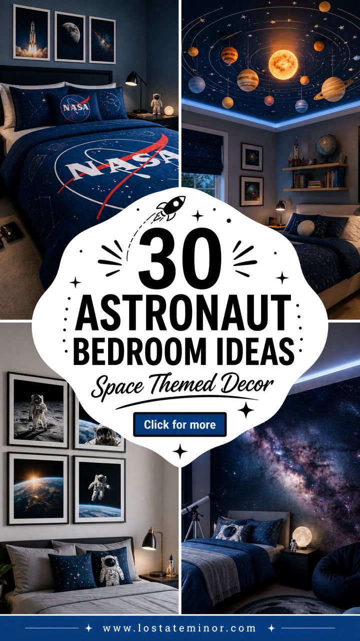 30 Astronaut Bedroom Ideas Space-Themed Decor for Kids - 30 Astronaut Bedroom Ideas: Space-Themed Decor for Kids