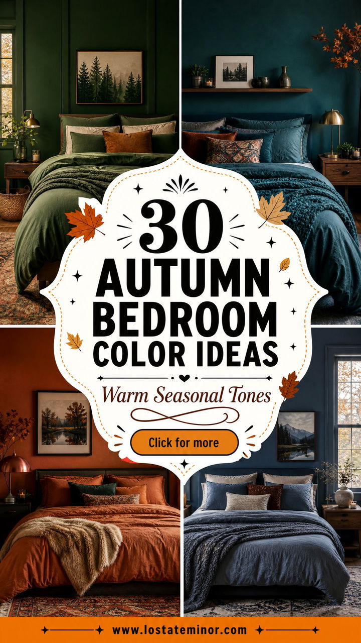 30 Autumn Inspired Bedroom Color Ideas Warm Seasonal Tones - 30 Autumn Inspired Bedroom Color Ideas: Warm Seasonal Tones