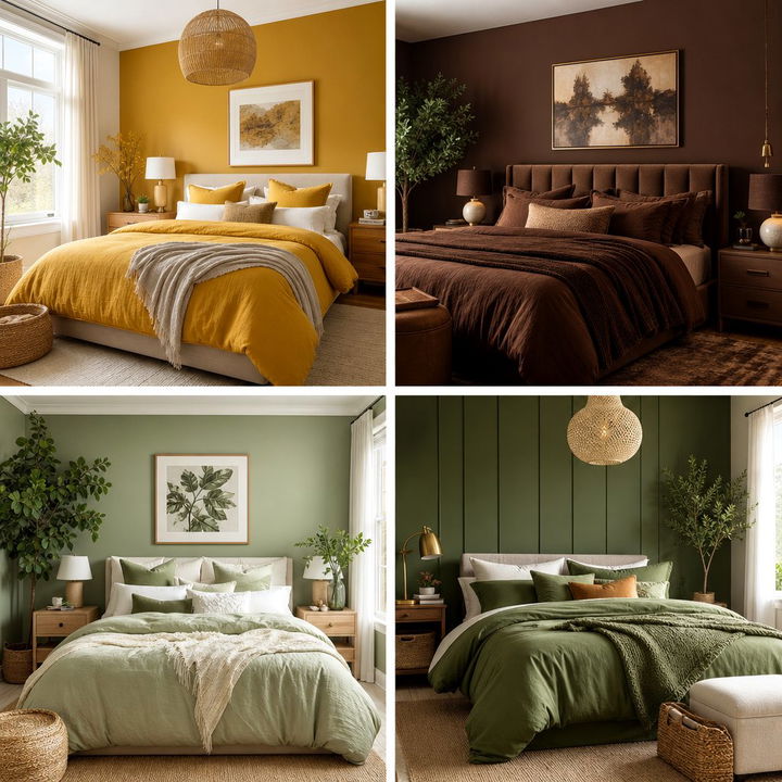 30 Autumn Inspired Bedroom Color Ideas: Warm Seasonal Tones